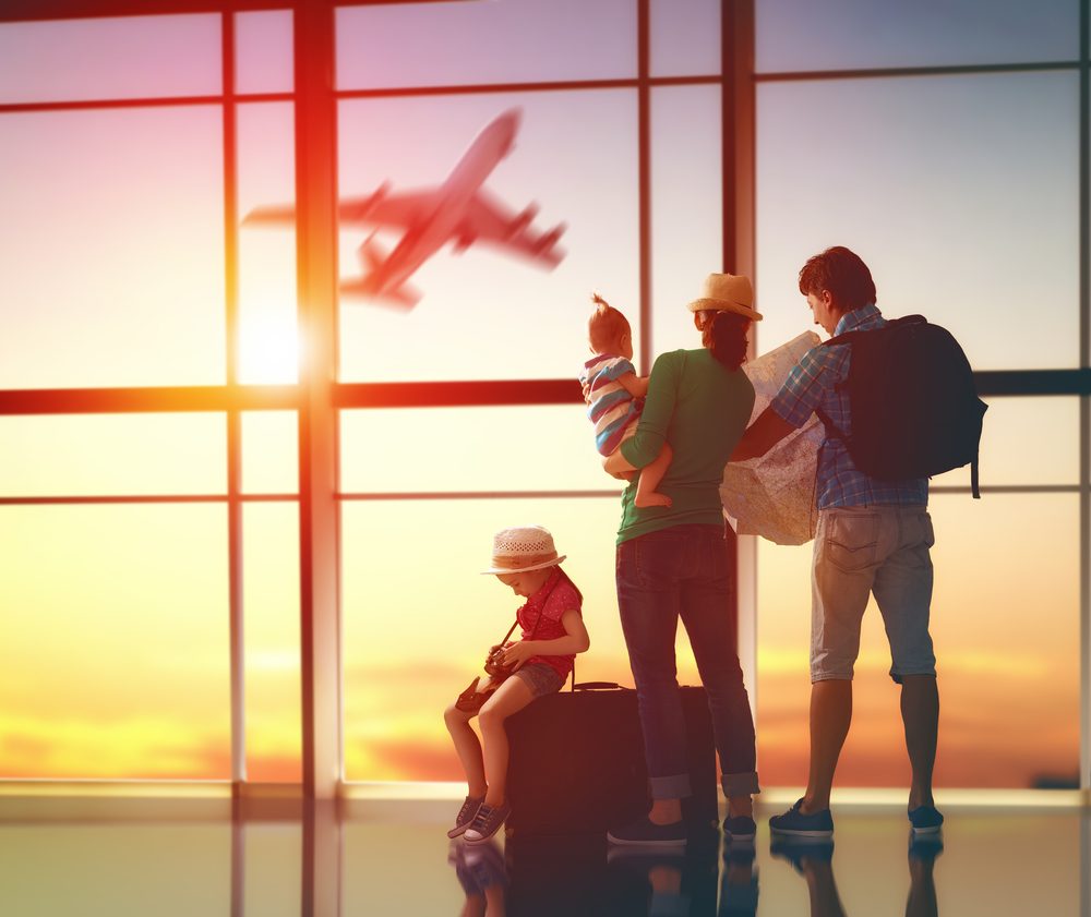Familia de viaje