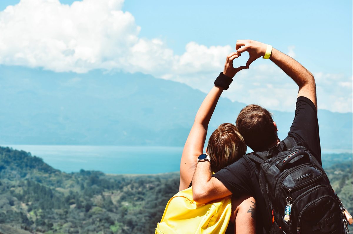 Pareja de viaje